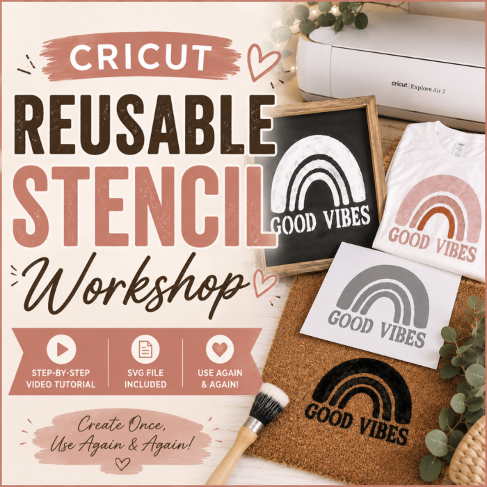 Cricut Reusable Stencil Workshop