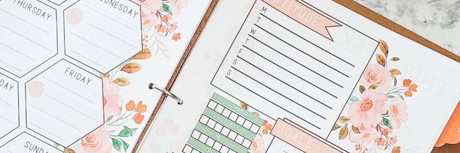 Floral Planner - Pretty Day Planner for Content Creators