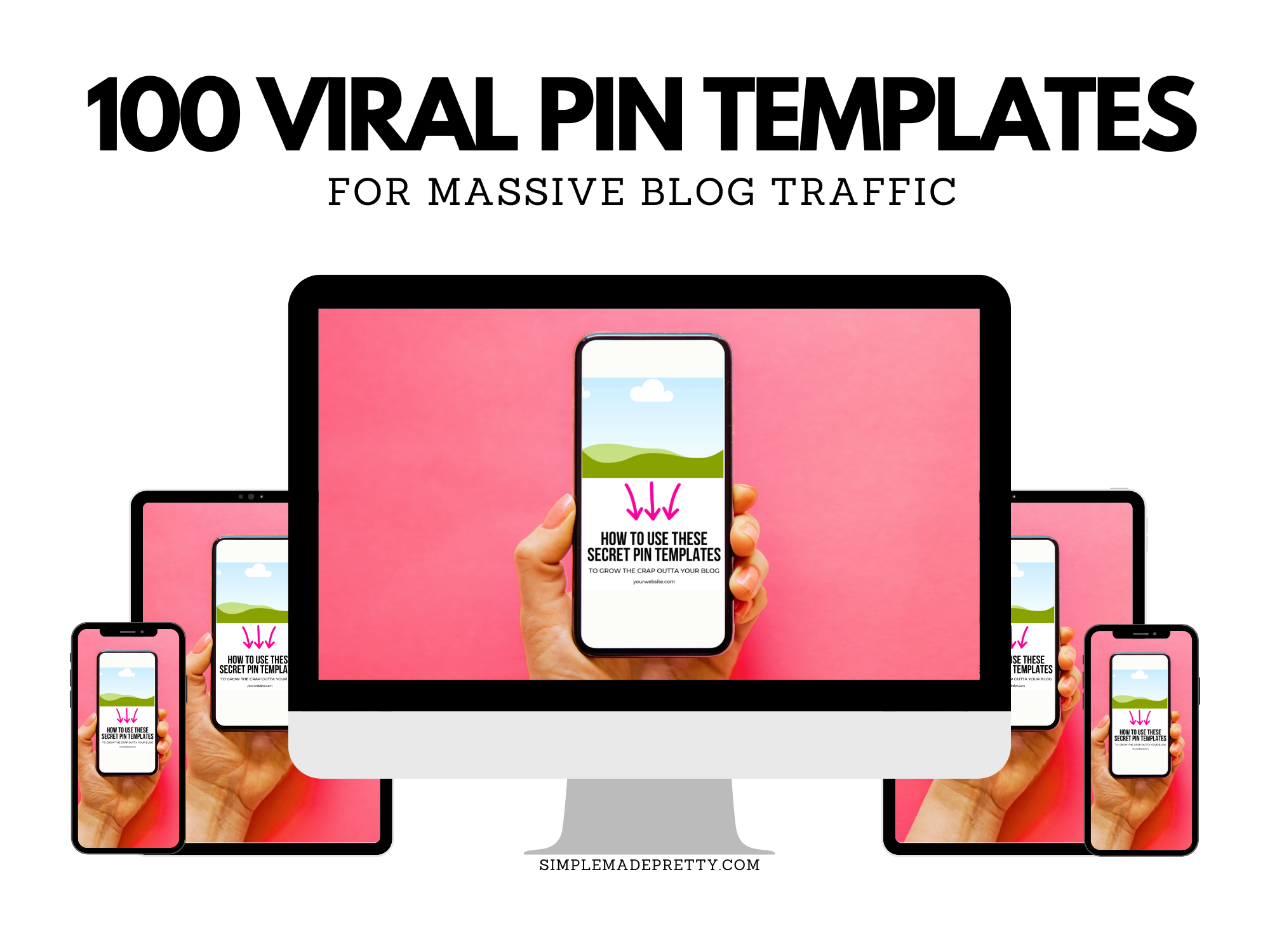 100 Viral Pin Templates