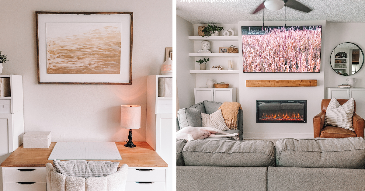 Clean organized cozy home