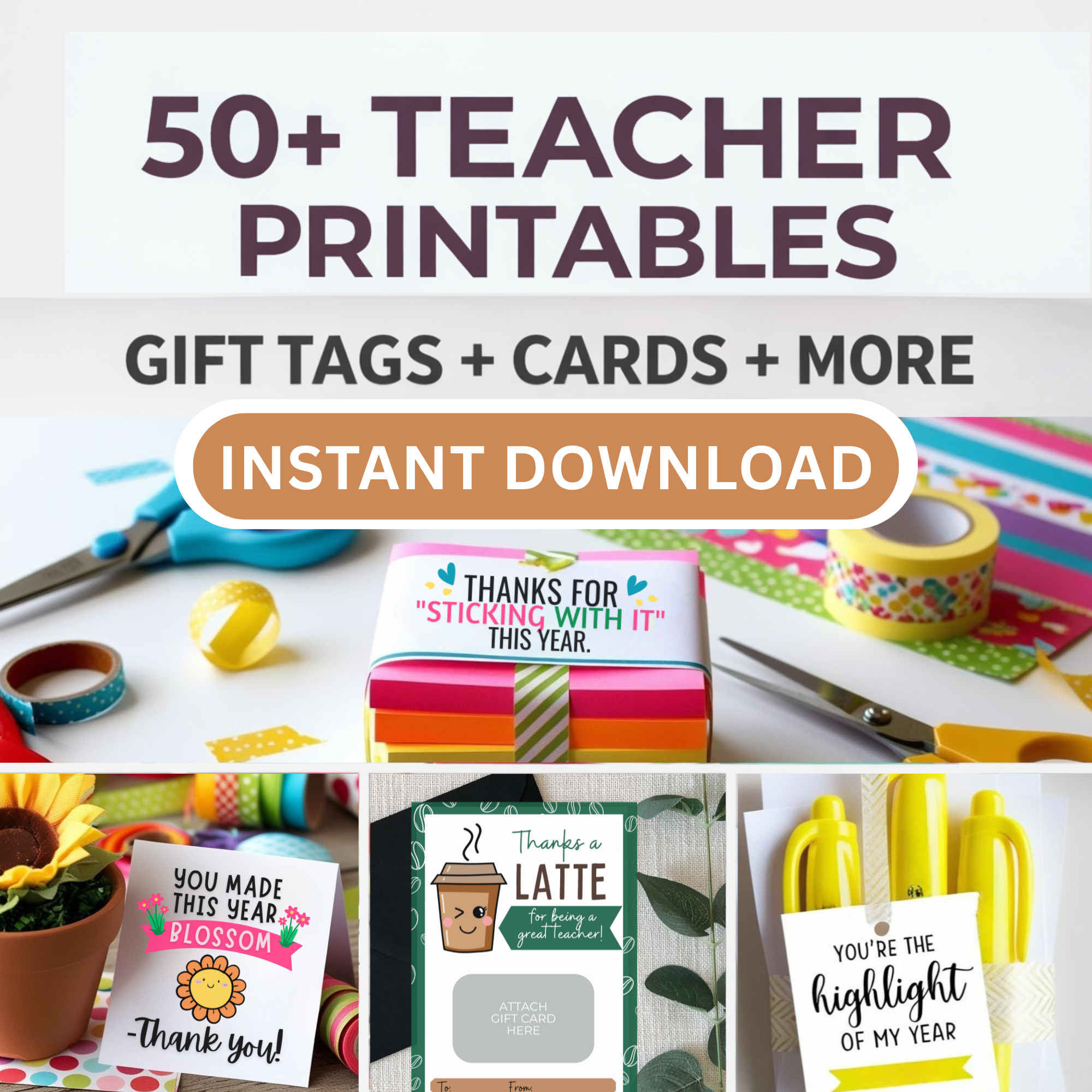 Teacher Appreciation Printables Mega Bundle