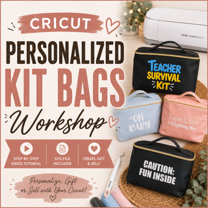 Cricut Personalized Kit Bags Workshop