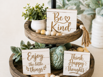 Cricut Tiered Tray Signs