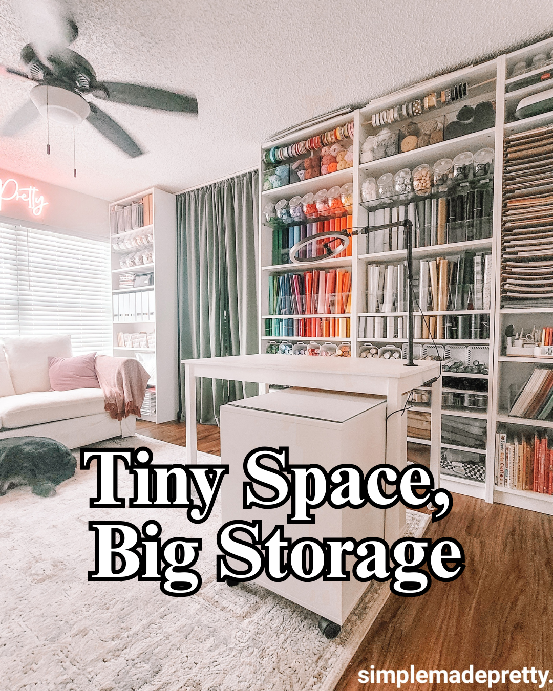 Organized Cricut craft room